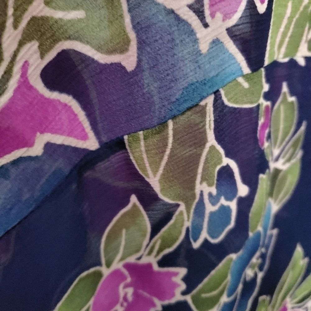 STRAPLESS Floral Maxi Dress with Cute Ruffle Top Detail - Picture 5 of 14